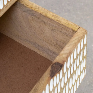 Mesita de Noche de Madera Hecha a Mano con Cajón de Almacenamiento – Mesita de Noche Minimalista para Decoración Moderna de Dormitorio, Decoración Elegante para Dormitorio - Product Image 5