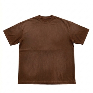 Camiseta Boxy para Hombre con Logotipo Personalizado, Camiseta Oversize de Algodón Grueso, Camiseta Corta de Corte Boxy, Camiseta Vintage para Hombre - Product Image 1