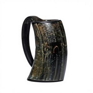 Tazas Vikingas de Cuerno de Buey Hechas a Mano, Estilo Americano, Ecológicas, Reciclables, para Camping, Ligeras, para Cerveza y Vino - Product Image 2