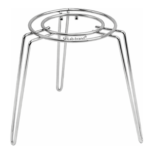 Trépied à double fil nickelé SciLab, anneau de 12 cm, hauteur 11/17 cm, pour chauffage en laboratoire - Product Image 1