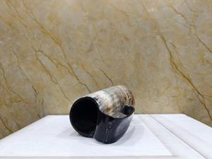 Taza Vikinga de Cuerno de Búfalo 100% Natural Premium con Asa, Hecha a Mano, para Moscow Mule, con Grabado, Hermosa Decoración de Cuerno Animal - Product Image 6