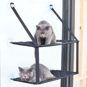 Lettino per Gatti a Doppio Livello con Ventose, Accessorio per Arrampicata e Relax per Gatti - Product Image 2
