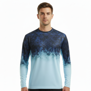 Nueva Camiseta de Pesca con Sublimación UPF50+, Transpirable, de Secado Rápido, Ligera, Reciclada, con Capucha y Manga Larga - Product Image 4