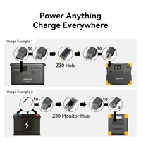 Kit de câbles universels PECRON U20 avec 17 câbles adaptateurs différents, contrôleur MPPT, batterie LiFePO4 pour station d'alimentation, panneau solaire