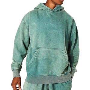 Sudadera con Capucha para Hombre, Personalizada, 400 GSM, 100% Algodón, Lavado Ácido, Felpa Francesa, Estilo Oversize, Ideal para Invierno, Venta al Por Mayor - Product Image 1