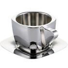 Taza de Café de Doble Pared de Acero Inoxidable de Lujo KRAFT WORLD CPI-48, Silueta Moderna, Aislada y Resistente al Calor, para Cualquier Espacio de Trabajo - Product Image 4