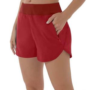 Shorts d'été décontractés pour femmes, taille haute, respirants, confortables, pour le quotidien et les activités de plein air, séchage rapide, Spandex/Polyester - Product Image 1