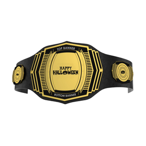 Custom Happy Halloween Championship Belt Spooky Pumpkin Design Wrestling Title Belt Customizable Collector's Item - Product Image 1