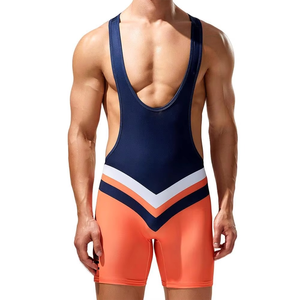 Combinaisons de lutte professionnelles personnalisées pour hommes, tissu léger avec fonction extensible et découpe automatique, vêtements d'arts martiaux - Product Image 1