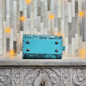 Sacs à main de luxe en cuir véritable, motif floral tendance, faits à la main, avec poignée supérieure, fermeture éclair, durables, de créateur - Product Image 3