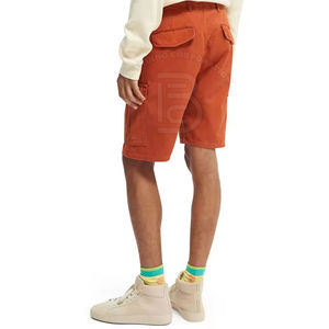 Shorts cargo vintage pour hommes, coupe slim, respirants, avec cordon de serrage et poches - Vêtements décontractés confortables - Product Image 4
