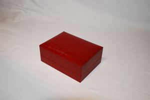 Caja Expositora de Anillos Rectangular de Gran Capacidad con Diseño de Cocodrilo, Doble Apertura y Diseño de Almacenamiento con Diez Ranuras 148x109x58mm - Product Image 5