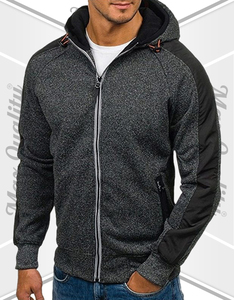 Sweat-shirt à capuche zippé pour homme, veste en polaire confortable pour l'entraînement, le jogging et le style décontracté - Product Image 2