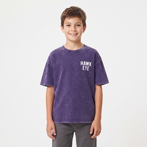 Camiseta de Ocio Unisex para Niños, Estilo Vintage, Hombros Caídos, Manga Corta, Algodón Jersey, Logotipo Personalizado Impreso - Product Image 1