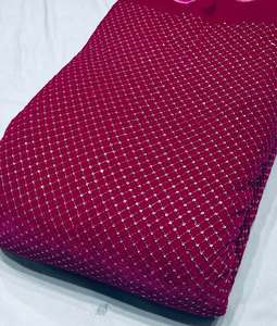 Luxury Velvet Embroidery <b>Fabric</b> With Sequin Beads Designer Soft Velvet Textile For Women Dress And Dubai Fashion Export Quality - Product Image 3