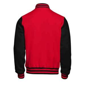 Veste d'hiver pour homme personnalisée, en laine, style varsity bomber, avec poches décoratives, veste de baseball à boutons, tendance, style letterman - Product Image 3