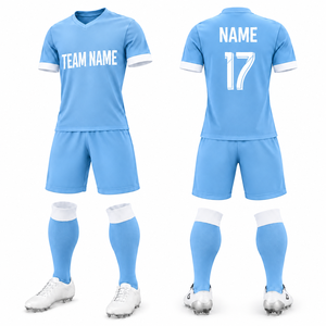 Conjunto de Uniforme de Fútbol Personalizado para Hombre, Último Diseño, Alta Calidad, Transpirable, de Secado Rápido, Ropa Deportiva, Precio Bajo, Venta al Por Mayor, OEM/ODM - Product Image 5
