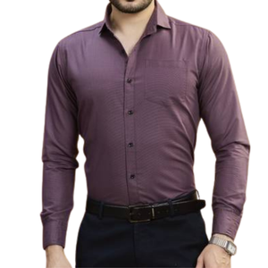 Chemises de costume pour hommes, couleur unie, manches longues, chemise décontractée pour affaires, vente en gros OEM - Product Image 3