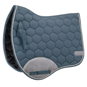 Tapis de selle équestre assortis avec logo brodé personnalisé, pour dressage, entraînement et équitation, doublure en maille écologique, confort en coton - Product Image 2