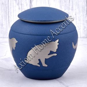 Premium Metal <b>Pet</b> <b>Urn</b> With Heartfelt Design and Elegant Detailing for Honoring <b>Pets</b> by Axiom Home Accents - Product Image 3