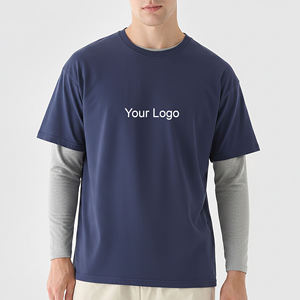 High Quality Hot Selling Men's T-Shirts 100% Cotton Acid Wash O-Neck Regular Sleeve Eco-Friendly Breathable Oversized Quick 320g - Product Image 4