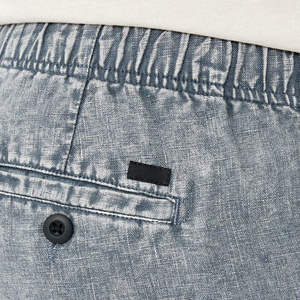 Custom Logo <b>Men's</b> Casual Acid Wash Denim Shorts Elastic Waist <b>Drawstring</b> Summer Beach Streetwear Cotton <b>Jean</b> Shorts for <b>Men</b> - Product Image 6
