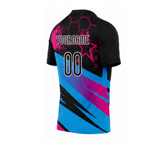เสื้อกีฬาคุณภาพสูง 100% โพลีเอสเตอร์ ระบายอากาศได้ดี พิมพ์ลายแบบซับลิเมชั่น พร้อมปรับแต่งสีและขนาดได้ - Product Image 2