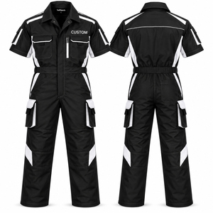 Overol de Trabajo de Algodón Transpirable e Impermeable de Manga Corta, Uniforme de Protección Industrial, Overol Resistente para Fábrica - Product Image 1