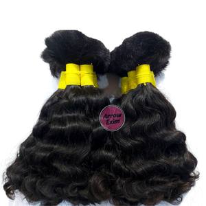 Cheveux indiens bouclés Remy en vrac pour tresses, 100 grammes - Product Image 6