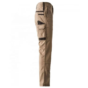 Custom Brand Men's Breathable Cotton <b>Cargo</b> Style <b>Work</b> Pants Tan Color Utility Pocket Design In-Stock - Product Image 3