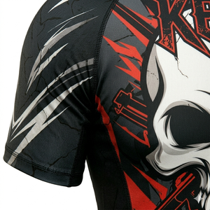 เสื้อรัดรูปลายพิมพ์ลายหัวกะโหลกขายดี น้ำหนักเบา ซับเหงื่อ แห้งเร็ว ยืดได้สี่ทิศทาง ผลิตจากโพลีเอสเตอร์ - Product Image 3