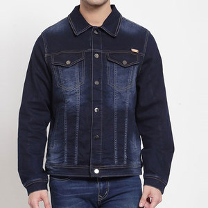 Outerwear Stylish Comfortable Layer for Cold Weather Street Style Mens Blue Jeans Winter <b>Jacket</b> <b>Slim</b> <b>Fit</b> Casual Fashion - Product Image 1