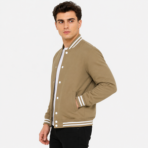 Chaqueta Bomber Varsity para Hombre al por Mayor, OEM, con Bordado Personalizado, Tallas Grandes, Chaqueta Bomber Varsity de Moda para Hombre - Product Image 3