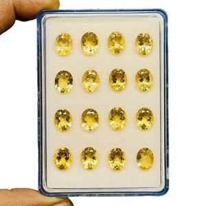 Citrino brasileño natural de 10 mm y 8 mm, piedras de citrino amarillo ovaladas, gemas sueltas sin tratar, precio al por mayor para la fabricación de joyas. - Product Image 6