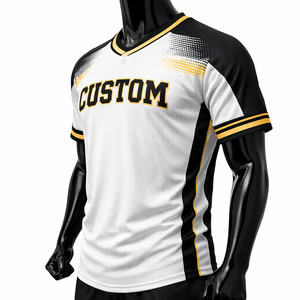 Maillot de football OEM court, uni, séchage rapide, respirant, antibactérien, grande taille, 100 % polyester, personnalisé, sublimé, brodé - Product Image 3