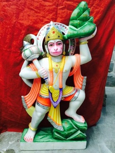 Makrana Marble Lord Hanuman Sculpture - Product Image 3