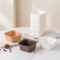 Produits d'emballage en papier sur mesure, gobelets en papier jetables de qualité alimentaire pour l'emballage de desserts de boulangerie