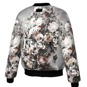 Chaqueta Bomber Varsity Unisex Personalizada OEM con Estampado Digital, Cortavientos de Invierno con Cierre, Venta al Por Mayor - Product Image 4