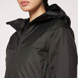 Veste softshell isolante noire pour femme, coupe-vent et imperméable, avec fermeture éclair intégrale, manteau softshell isolant Quest - Product Image 3