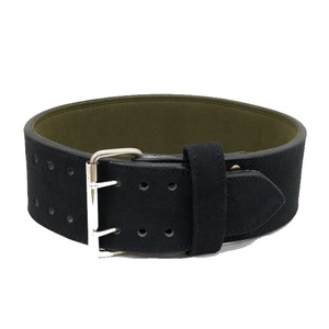 Cinturón de cuero de doble punta para levantamiento de pesas personalizado, cinturón de cuero de gamuza de 13mm para levantamiento de pesas, cinturones de levantamiento de entrenamiento - Product Image 1