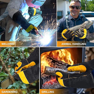 Gants de soudage TIG MIG OEM ODM en cuir durable, compatibles écran tactile, pour extérieur, couleur personnalisable, en vente - Product Image 6