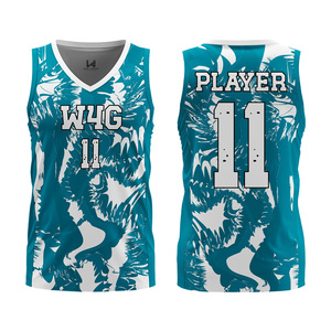 Uniformes de Baloncesto Personalizados Unisex, Tallas Grandes, Transpirables, que Absorben la Humedad, Impresión por Transferencia de Calor, 100% Poliéster - Product Image 1