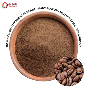 Poudre de café 100% Robusta à arôme intense en gros, mélange 1-en-1 pour boisson expresso, ingrédient pour pâtisserie, confiserie et restauration, usine Vietnam, Fruits et Aliments - Product Image 1