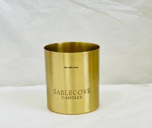 เชิงเทียนสแตนเลสคุณภาพสูง งานแฮนด์เมด รูปทรงกลม ผิวขัดเงา โลหะหรูหรา รับทำโลโก้ตามสั่ง สำหรับคริสต์มาส - Product Image 3