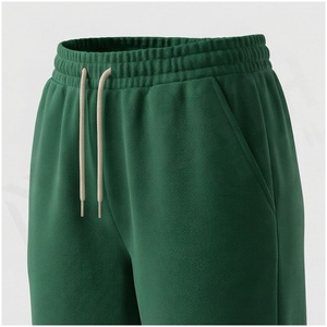 Conjunto Deportivo Casual para Mujer, Sudadera Corta con Capucha y Pantalones Jogger, 100% Algodón, Color Verde Sólido, Manga Larga, Ropa de Otoño - Product Image 5