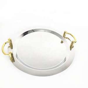 Bandeja de Servicio de Acero Inoxidable Moderna y Elegante, Venta Caliente, Directo de Fábrica India, para Uso en Hogares, Hoteles y Cocinas - Product Image 6