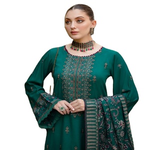 Lujo Ramsha Volume REET Collection Alta calidad Karandi algodón 3 piezas trajes para damas hermoso elegante Salwar Kameez - Product Image 1