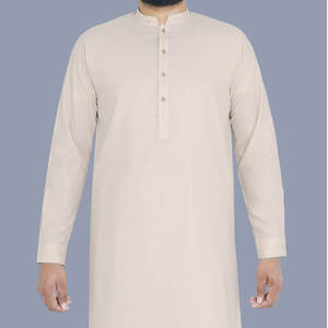 Fournisseur direct d'usine, vêtements musulmans pour hommes, costume Shalwar Kameez sur mesure, prix bas, ensemble Kameez Salwar pour hommes - Product Image 5