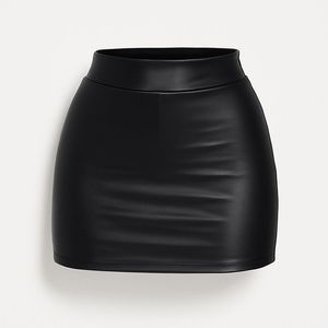 Pantalon crayon mini en cuir véritable taille naturelle pour femme, couleur unie, coupe ajustée sexy, respirant, avec ceinture et broderie satinée vintage - Product Image 5