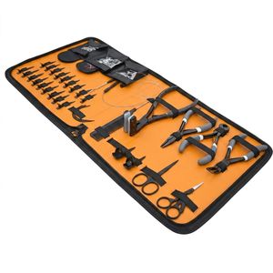 Kit d'outils professionnels pour extensions de cheveux : pinces métalliques, ciseaux, peignes, ensemble d'installation et de retrait pour perruques et extensions à clipser - Product Image 3